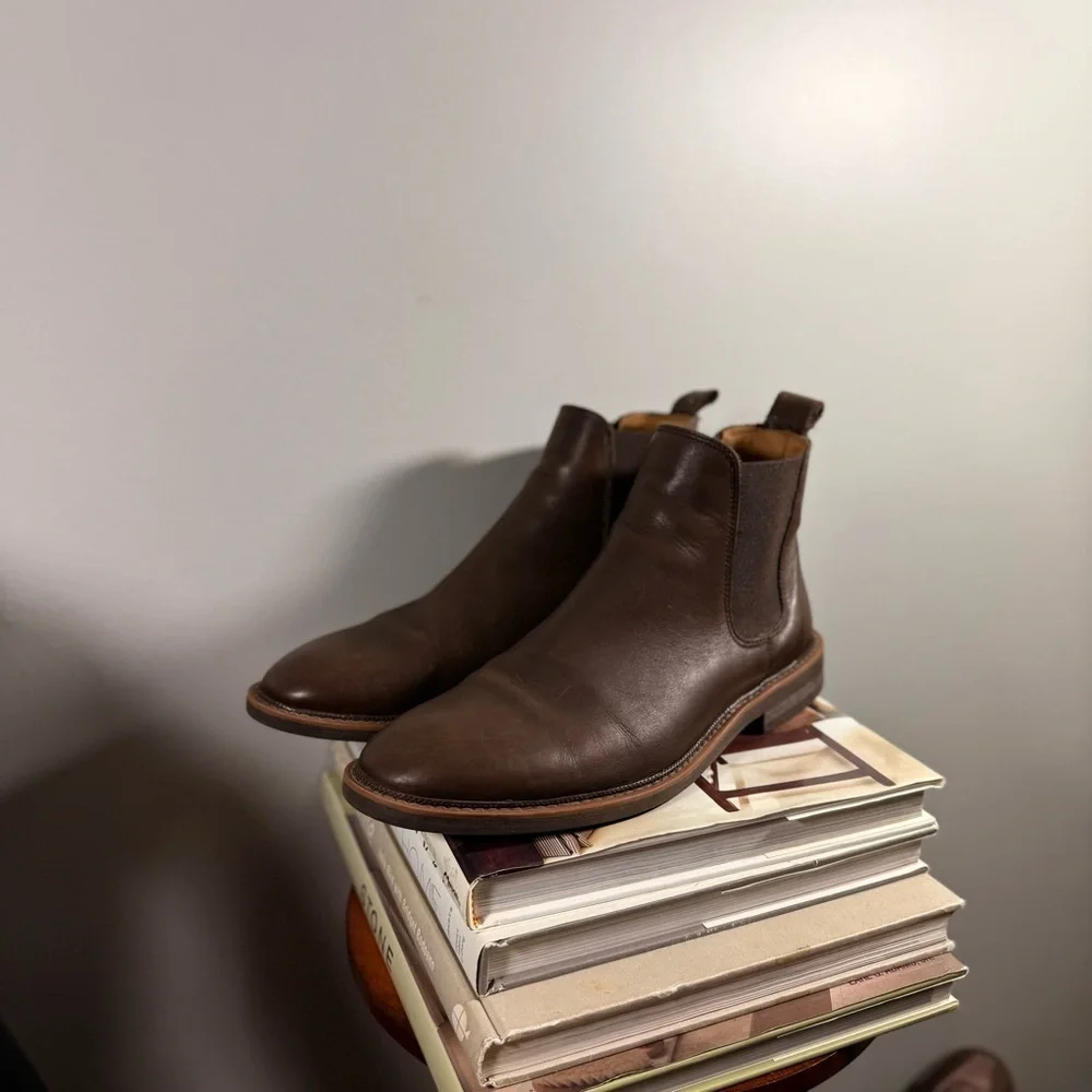 Black Brown Black Crown 1826 Dark Brown Leather Men’s Ankle Boots